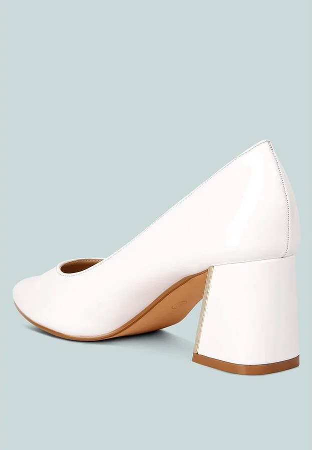 Zaila Metallic Accent Block Heel Pumps - Image 6