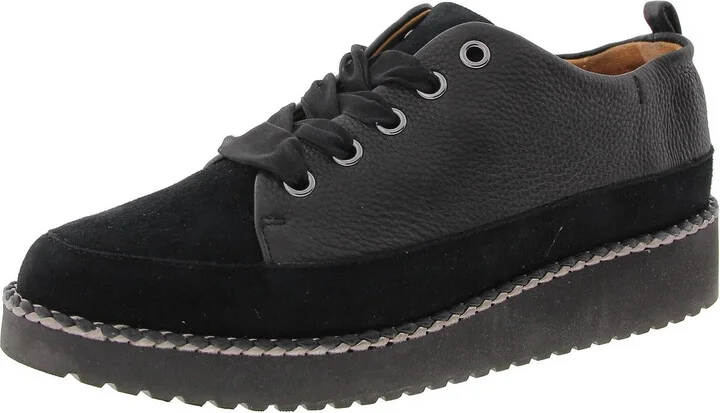 ZAINA Womens Lace-Up Leather Casual And Fashion Sneakers