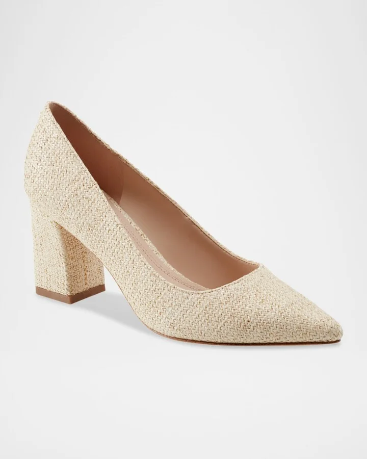 Zala Fabric Block-Heel Pumps - Image 2