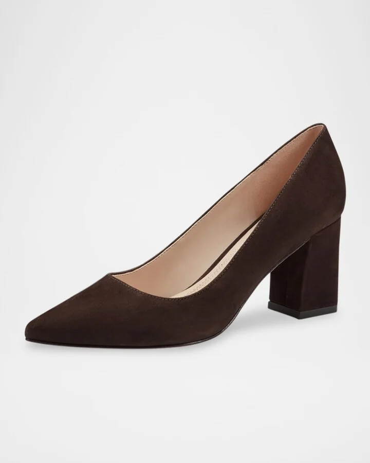 Zala Suede Pointed-Toe Pumps - Image 2