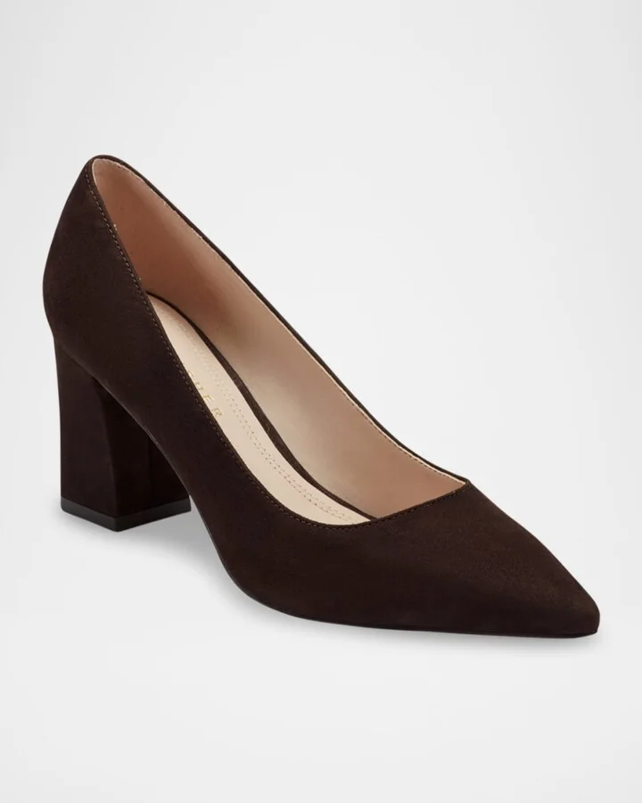 Zala Suede Pointed-Toe Pumps - Image 5