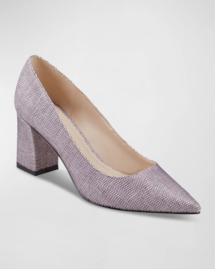 Zala16 Fabric Block-Heel Pumps - Image 2