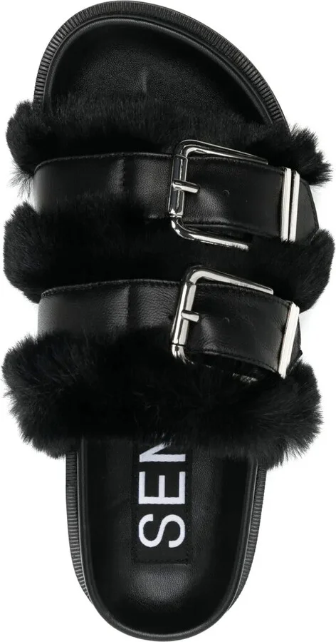 Zali double-buckle leather sandals - Image 4