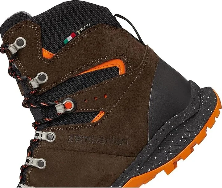 Zamberlan Thunder Pro GTX Men's Climbing Shoes Dark Brown/Orange : EU 45 (US Men's 10.5) D - Medium, Leather - Image 7
