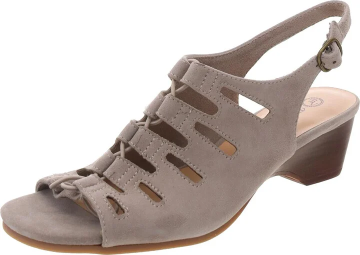 Zamira Womens Leather Ankle Strap Strappy Sandals