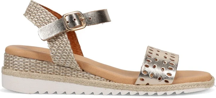 Zammy Perforated Wedge Sandal - Image 3
