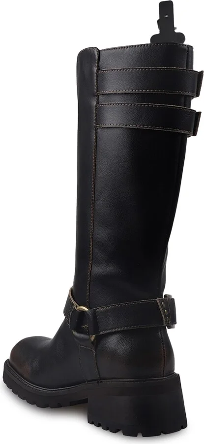 Zamora Knee High Moto Boot - Image 2