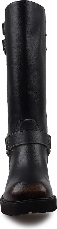 Zamora Knee High Moto Boot - Image 4