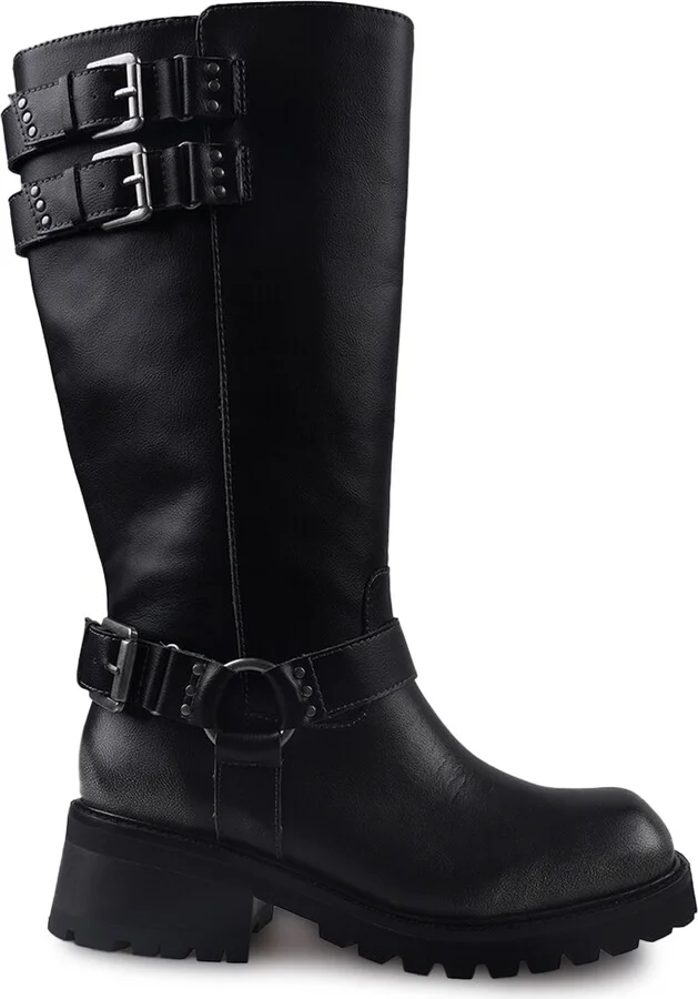 Zamora Knee High Moto Boot - Image 9