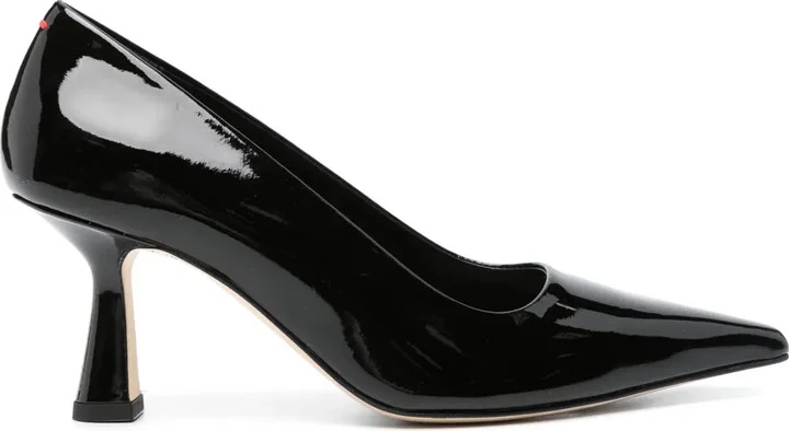 Zandra 75mm leather pumps