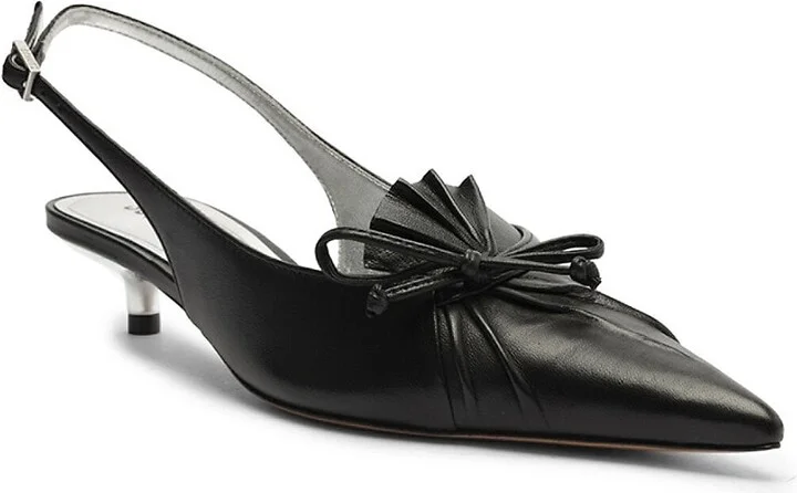 Zane 38MM Leather Kitten Pumps - Image 2