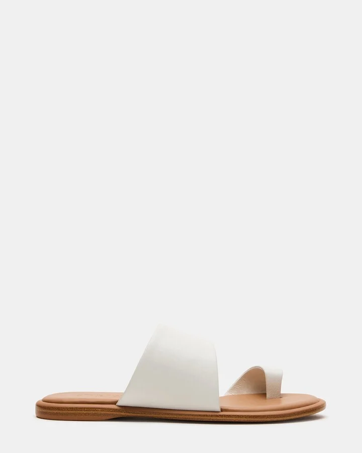 Zani White Leather