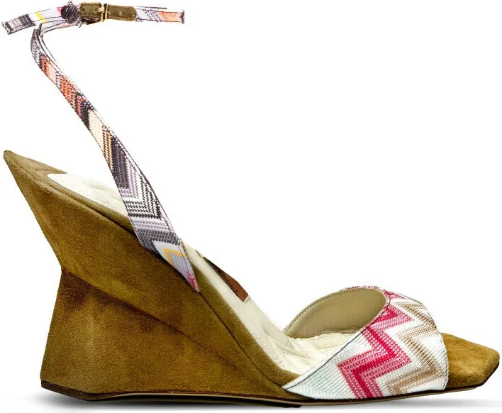 Zante Suede Pink Wedges 95
