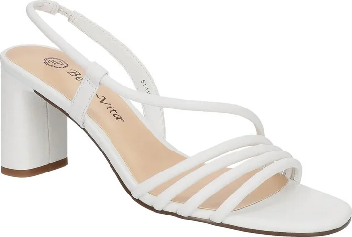 Zariah Womens Leather Ankle Strap Heels
