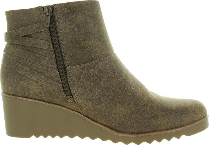 Zariah Womens Zip Up Slip On Booties