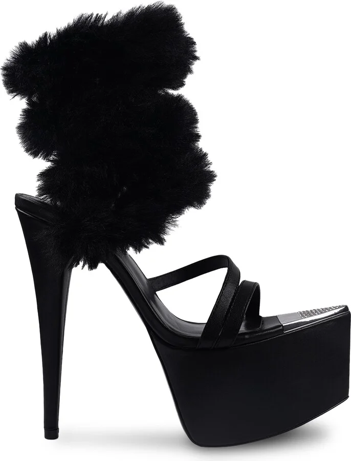 Zarra Faux Fur Platform Sandal - Image 3