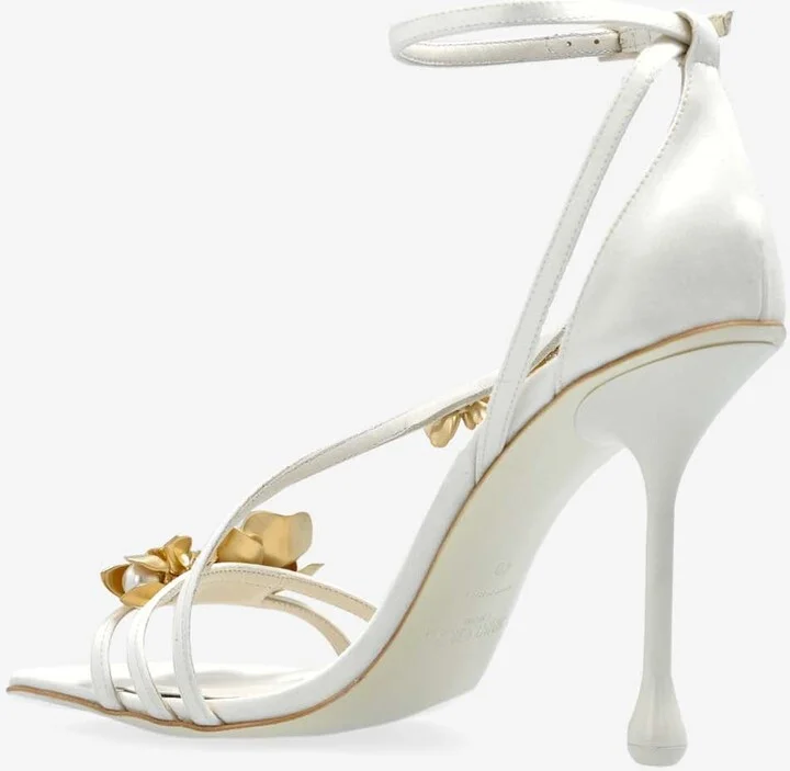 Zea 95 Flower Applique Sandals - Image 2