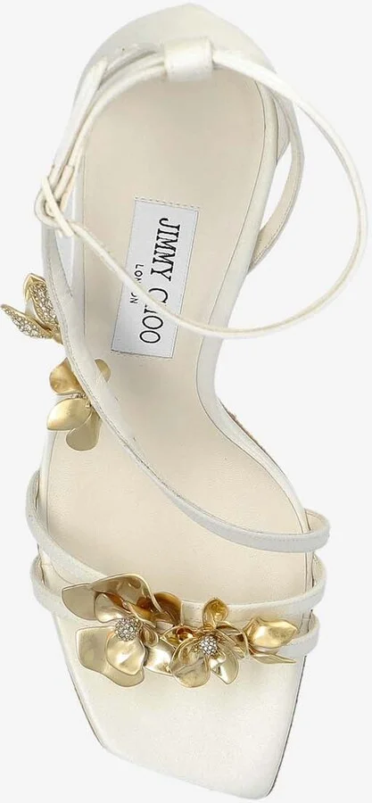 Zea 95 Flower Applique Sandals - Image 3