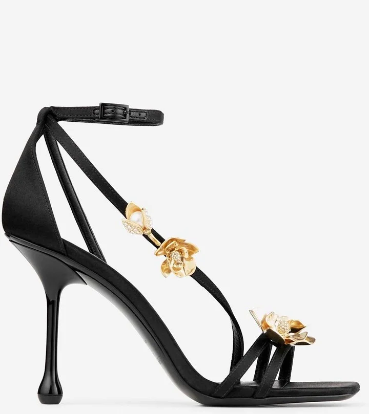 Zea 95 Flower-Embellished Sandals