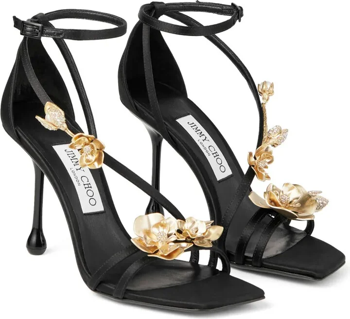 Zea 95mm floral-appliqué sandals - Image 2