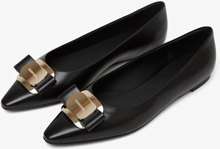 Zea black leather ballerinas - Image 5