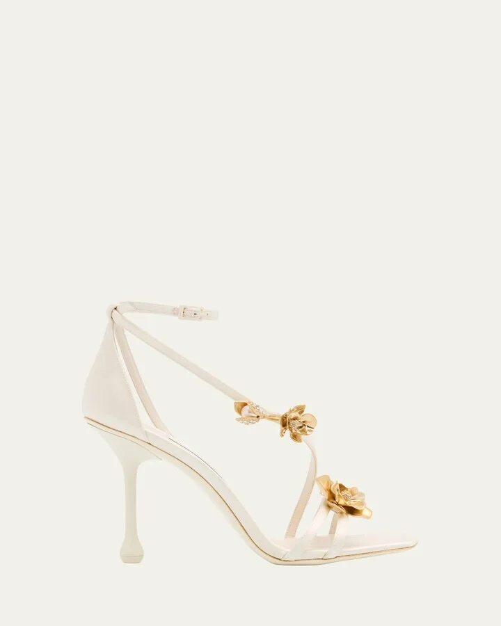 Zea Strappy Flowers Stiletto Sandals