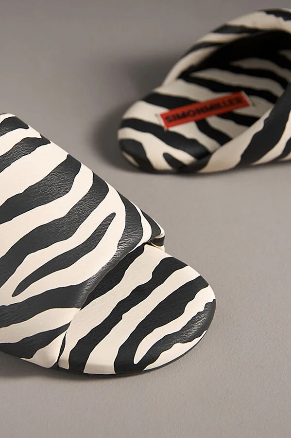Zebra Bubble Slide Sandals - Image 3
