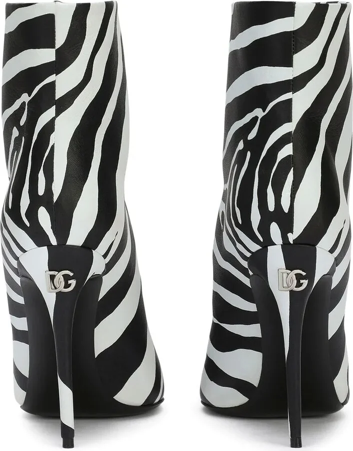 Zebra-Print Ankle Boots - Image 3