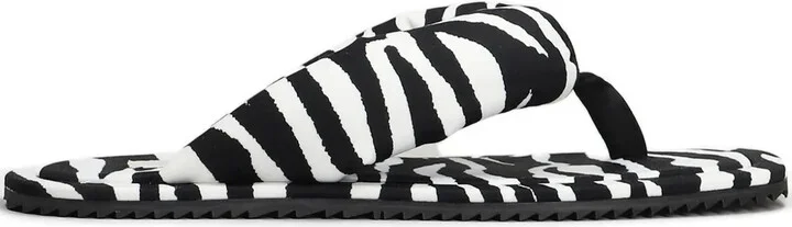 Zebra-Print Flip-Flops