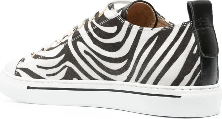 Zebra-Print Leather Sneakers - Image 3