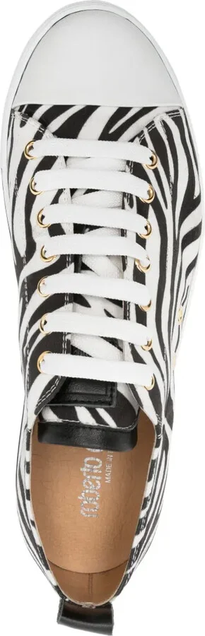 Zebra-Print Leather Sneakers - Image 4