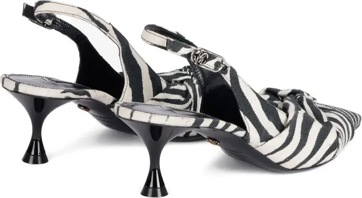 Zebra-Print Slingback Pumps - Image 3