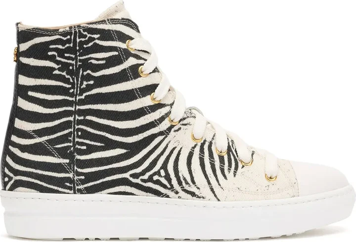 Zebra-Print Sneakers