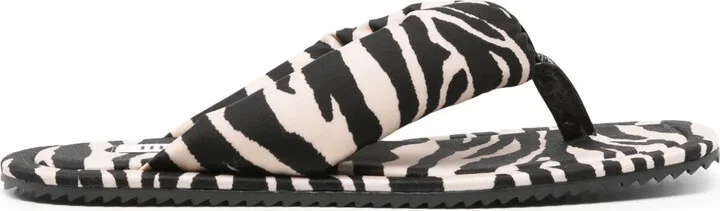 Zebra-Print Square Slides