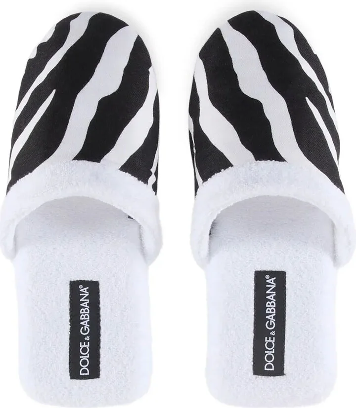 Zebra-Print Terry Slippers - Image 4