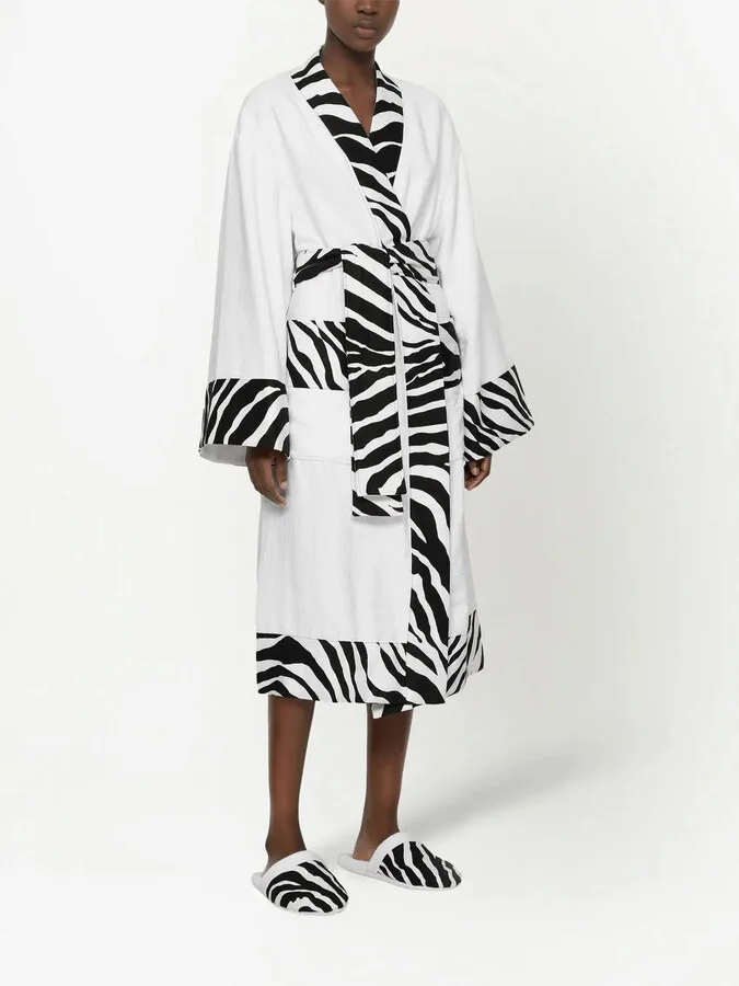 Zebra-Print Terry Slippers - Image 5