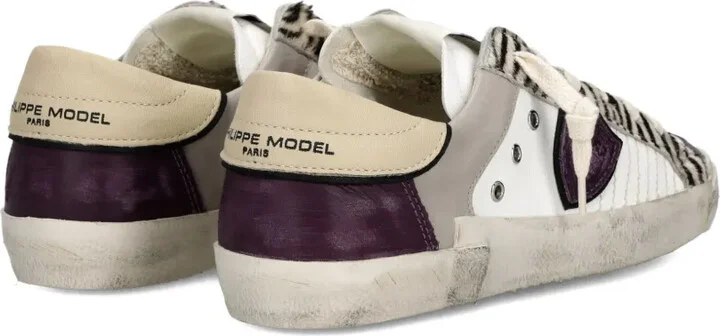 Zebra-Stripe Panelled Sneakers - Image 3