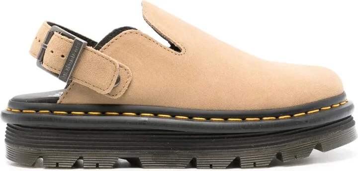 ZebZag suede clogs