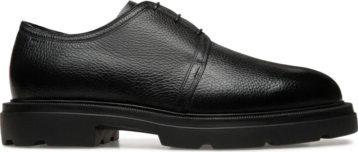 Zed grained-texture derby shoes