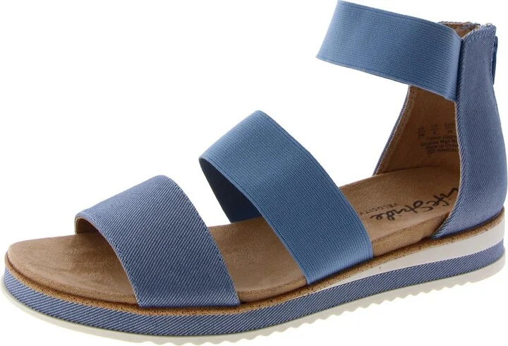 Zee Sandal Womens Ankle Strap Foot Bed Flatform Sandals