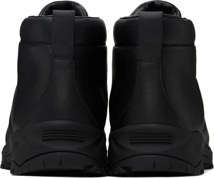 ZEGNA Black Triple Stitch High-Top Sneakers - Image 2