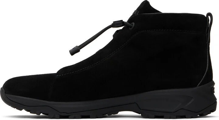 ZEGNA Black Triple Stitch Vetta High-Top Sneakers - Image 3