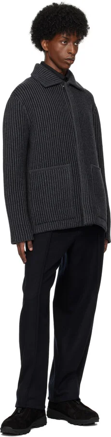 ZEGNA Black Triple Stitch Vetta High-Top Sneakers - Image 5