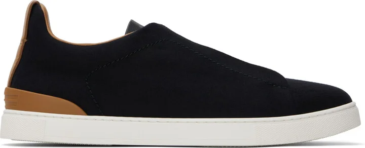 ZEGNA Black #UseTheExisting Wool Triple Stitch Sneakers