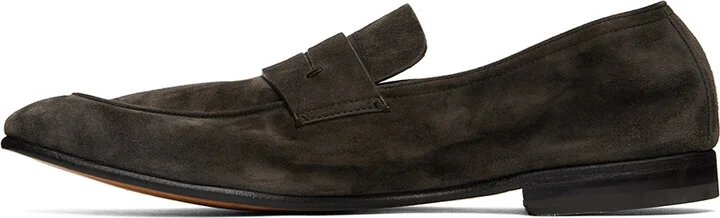 ZEGNA Brown Suede L'Asola Loafers - Image 3