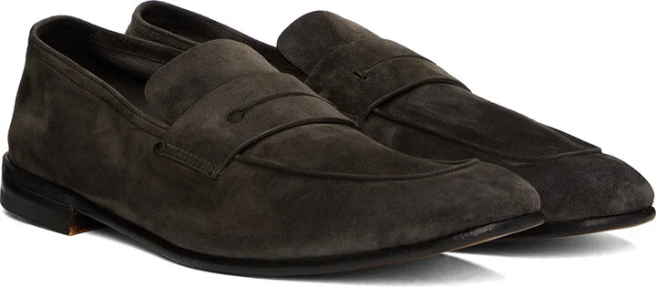 ZEGNA Brown Suede L'Asola Loafers - Image 4