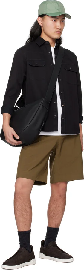 ZEGNA Brown Triple Stitch Sneakers - Image 5