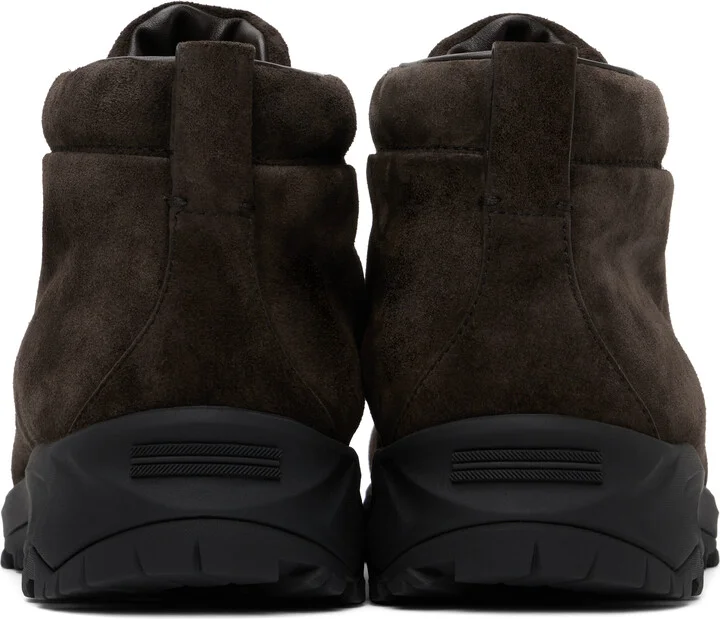 ZEGNA Brown Triple Stitch Sneakers - Image 2