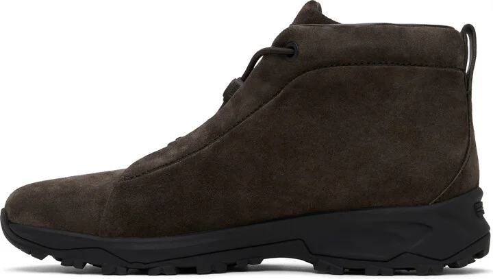 ZEGNA Brown Triple Stitch Sneakers - Image 3