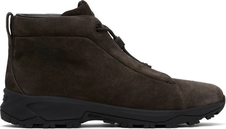 ZEGNA Brown Triple Stitch Sneakers